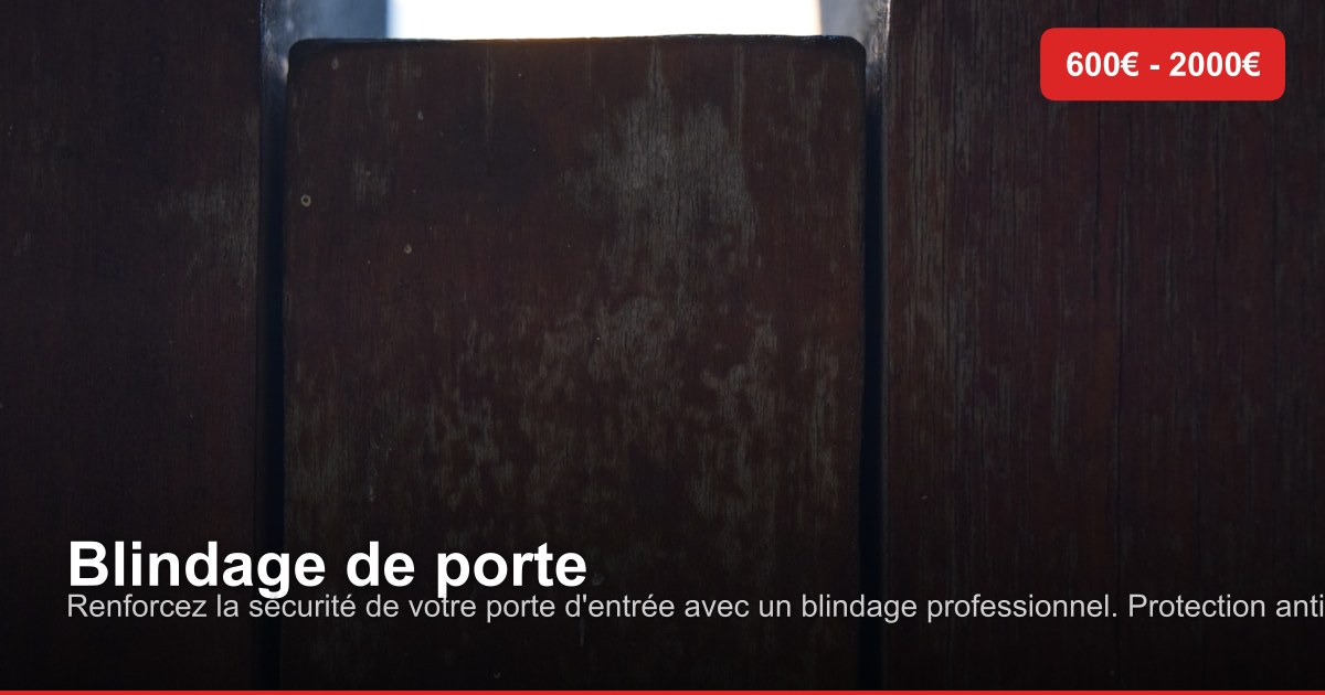 Blindage de porte dans l'arrondissement de Hal-Vilvorde